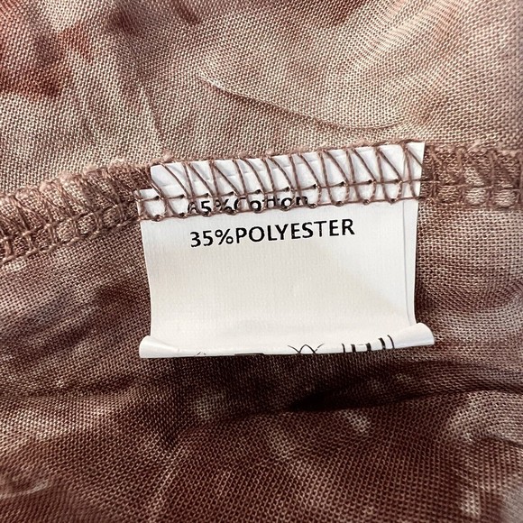 Jimmy Yoo Tunic Top Womens 2X Multi Aztec Striped Satin Tie Dye Hem Lagenlook - Picture 11 of 13